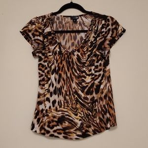 Tiger print top